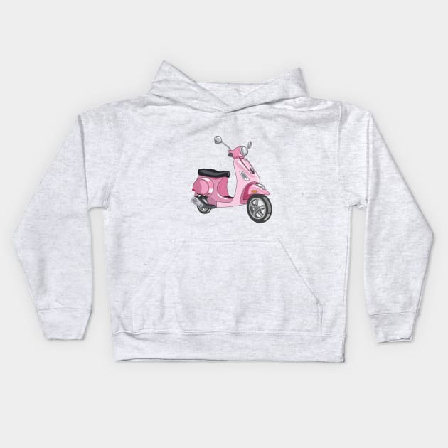 Scooter Kids Hoodie by idiotstile